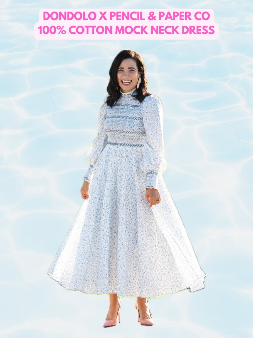 NWT Dondolo x Pencil & Paper Co Mock Neck Dress
